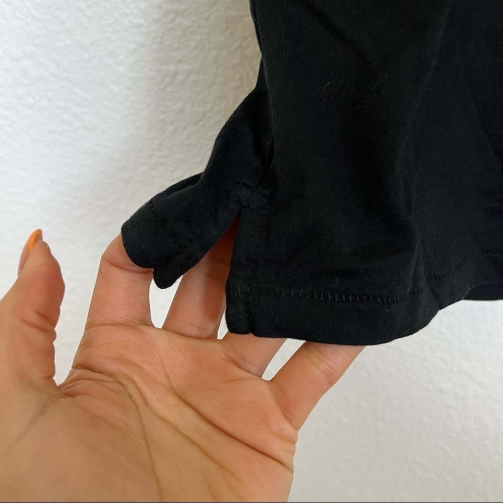 Madewell- Black Crop Tee Size XXS - Picture 4 of 8